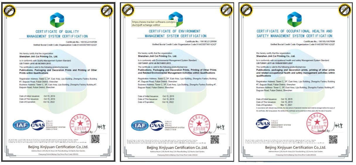 System certificate